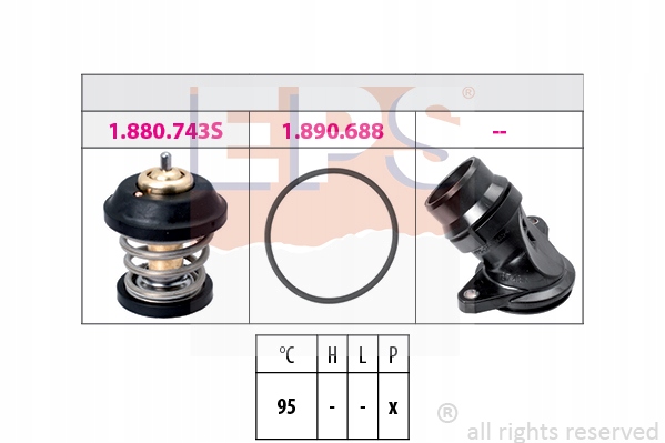 фото №1, Eps 1.880.743k термостат, рідина охолоджуючий