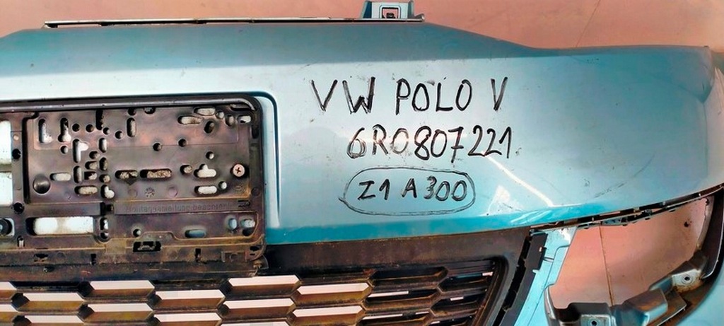 фото №9, Vw polo v 6r0 2009-2014 бампер передний перед