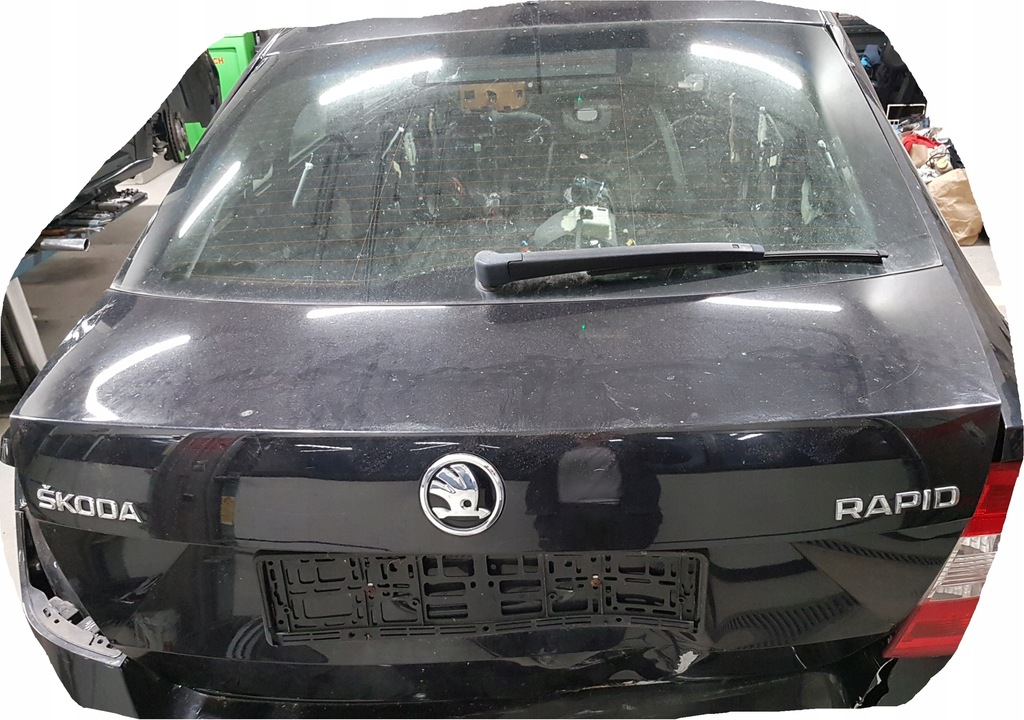 фото №1, Стекло крышки задний - skoda rapid liftback 2016 r