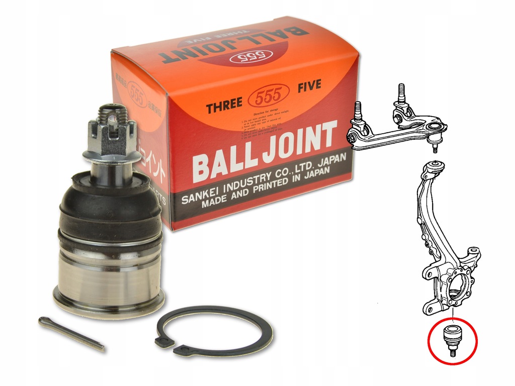 фото №1, Honda shuttle 95-00 шарова опора важеля перед нижній