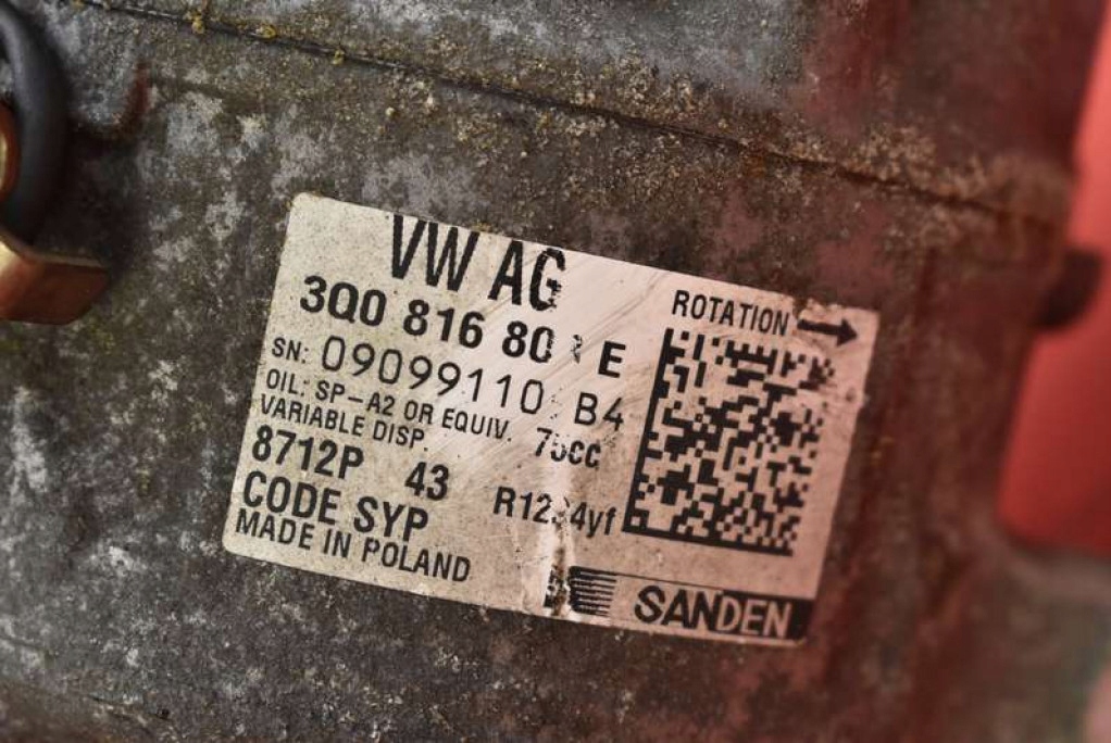 фото №9, Компресор насос кондиціонера 3q0816803e skoda kamiq 1.0 tsi 116 km 19-
