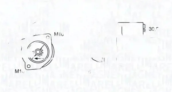 Купити Стартер 063721377010 magneti marelli ford c-max