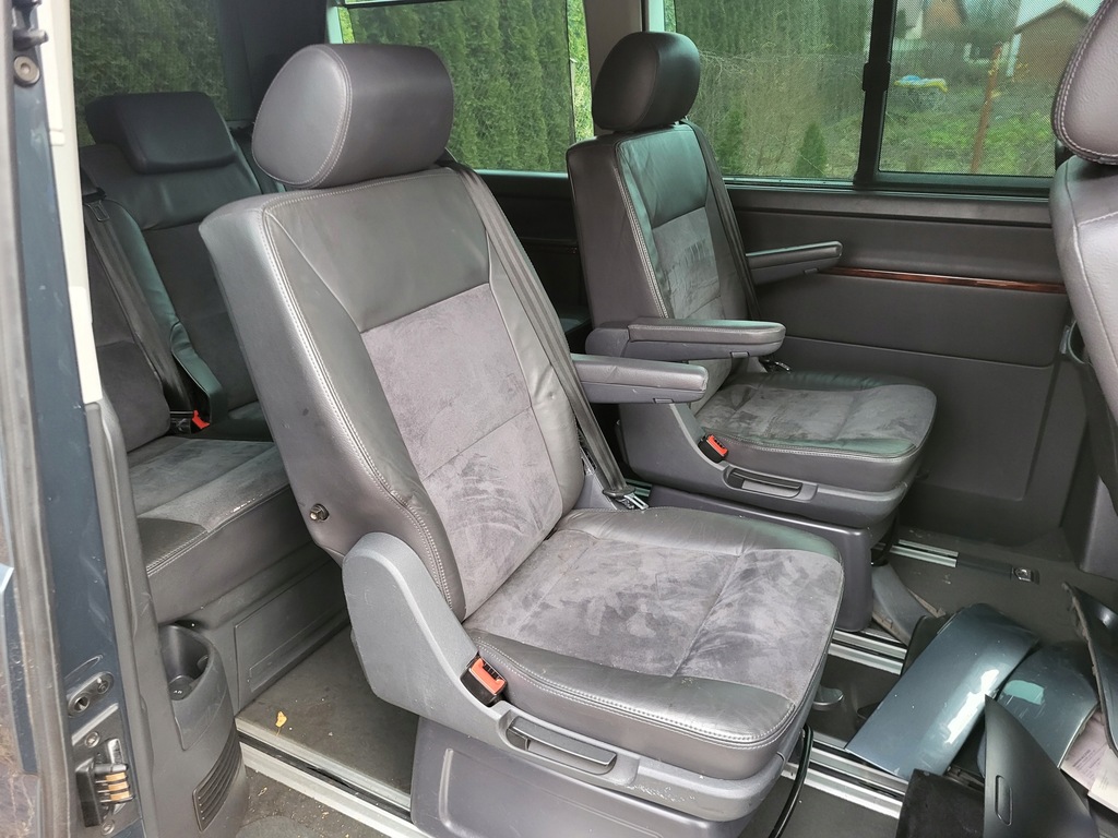 фото №12, Vw t5 t6 multivan caravelle сидіння сидіння перед салон рейки алькантара