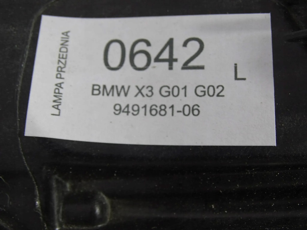 фото №7, Лампа перед левая bmw x3 g01 x4 g02 9491681-06