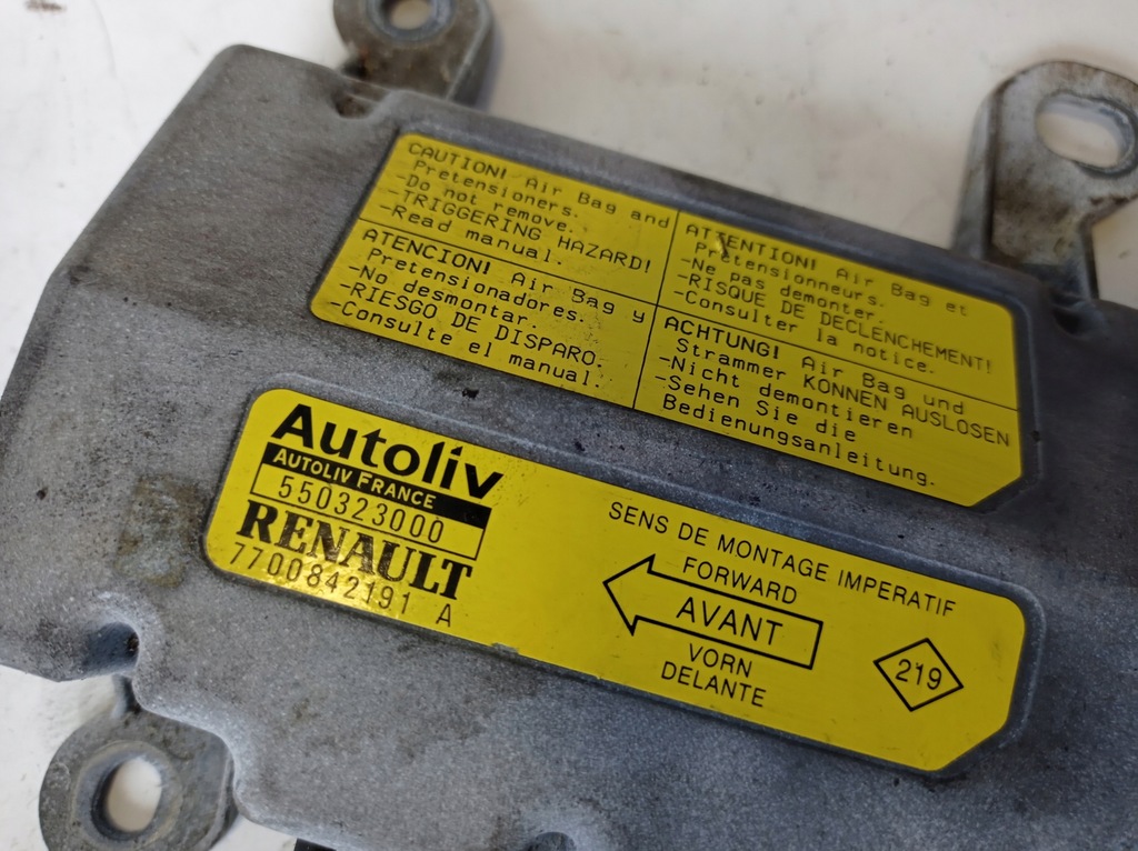 фото №8, Модуль датчик подушка безопасности renault laguna i 7700842191a
