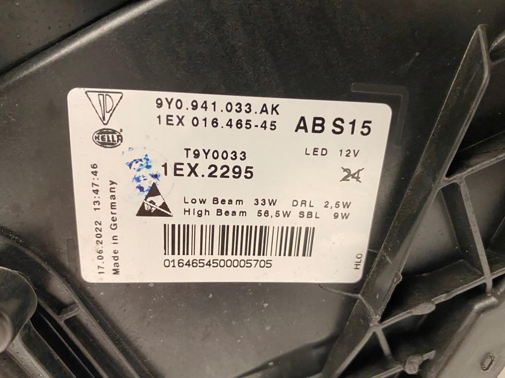 Porsche cayenne 9y0 full led ліва правий фара 9y0941033ak 9y0941034ak Зі Шроту