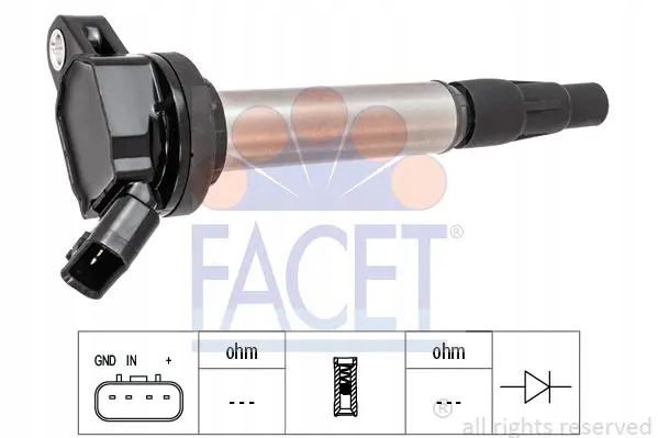 Катушка зажигания 9.6436 facet Цена