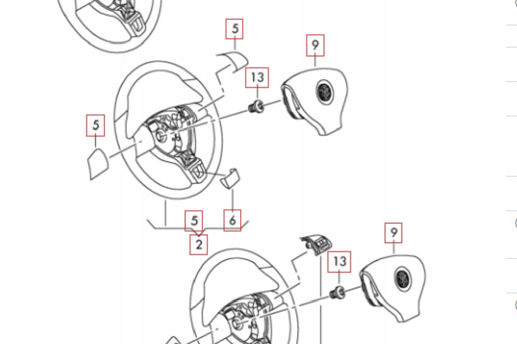 фото №8, Эмблема na руль vw tiguan 5n 1k8419685bpop новый оригинальный