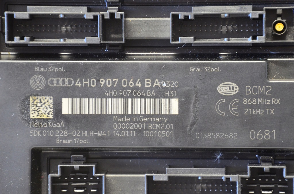 фото №4, Audi модуль блок управління бортовою мережею 4h0907064ba