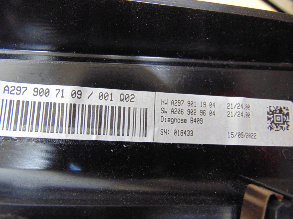 фото №13, Бортовий комп'ютер дисплей head up mercedes eqs a2979007109