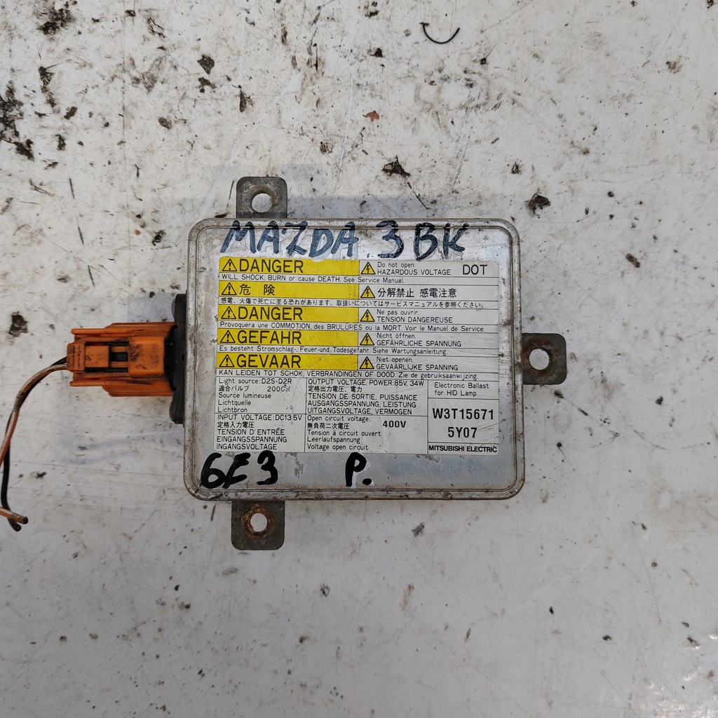фото №9, Mazda 3 iii bk lift преобразователь ксенон w3t15671 mitsubishi