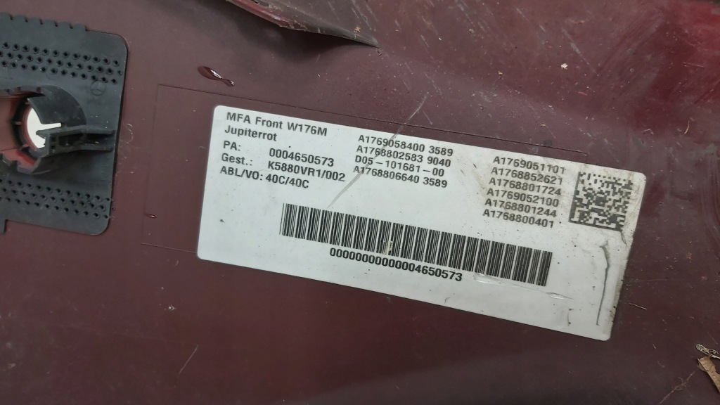 фото №14, Бампер перед передний mercedes a-klasa w176 lift a1768802583