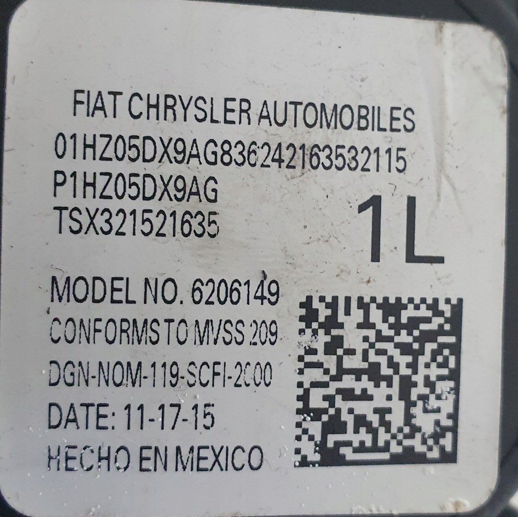 фото №9, Charger 15- pas безпеки лівий перед p1hz06dx9ag p1hz06dx9ag