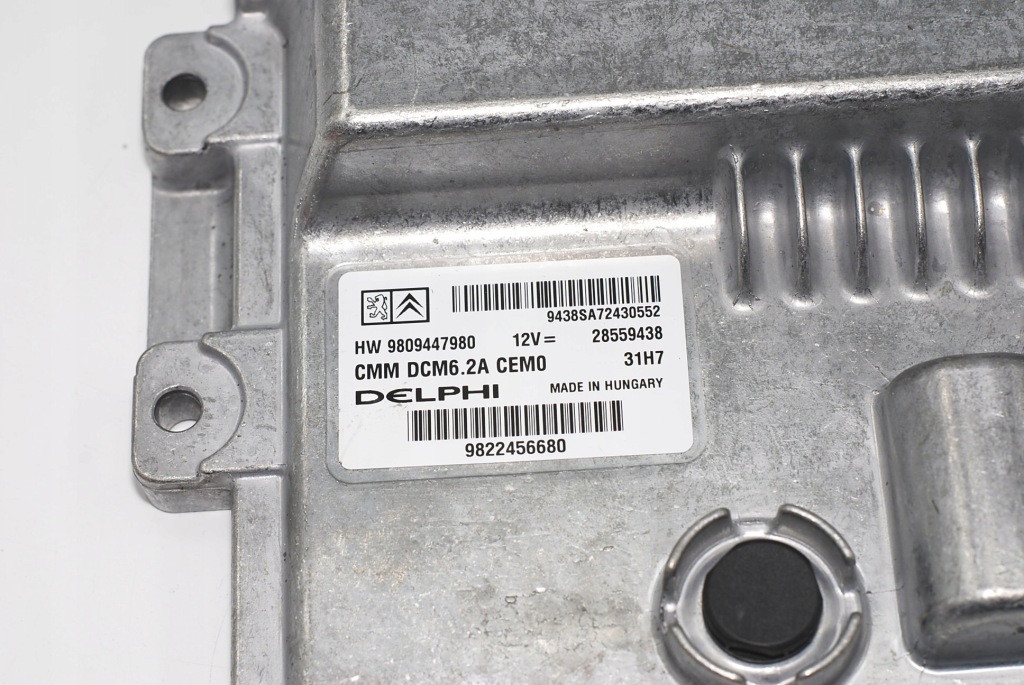 фото №7, Блок управления бортовой компьютер двигателя peugeot expert iii citroen jumpy 9809447980 31h7