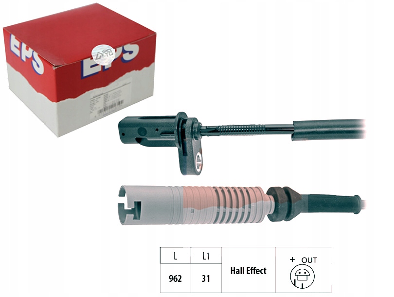 фото №1, Датчик, скорость вращательная колеса eps 1.960.193