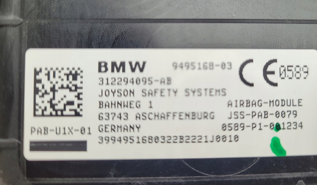 фото №8, Bmw x1 u11 22-24 панель приладів консоль + подушка безпеки пасажира