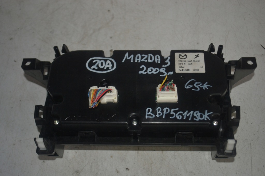 фото №4, Панель обдув кондиционера mazda 3 2009 rok