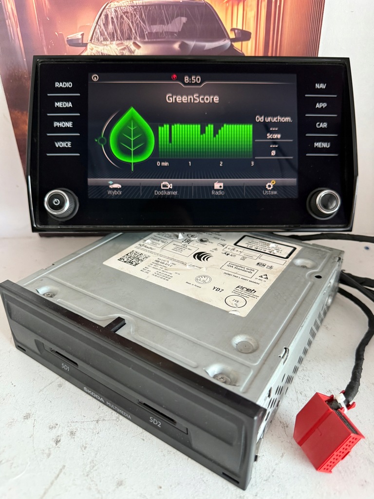 фото №13, Skoda kodiaq karoq радио навигация мультимедиа mib2 dab 5q0035874c