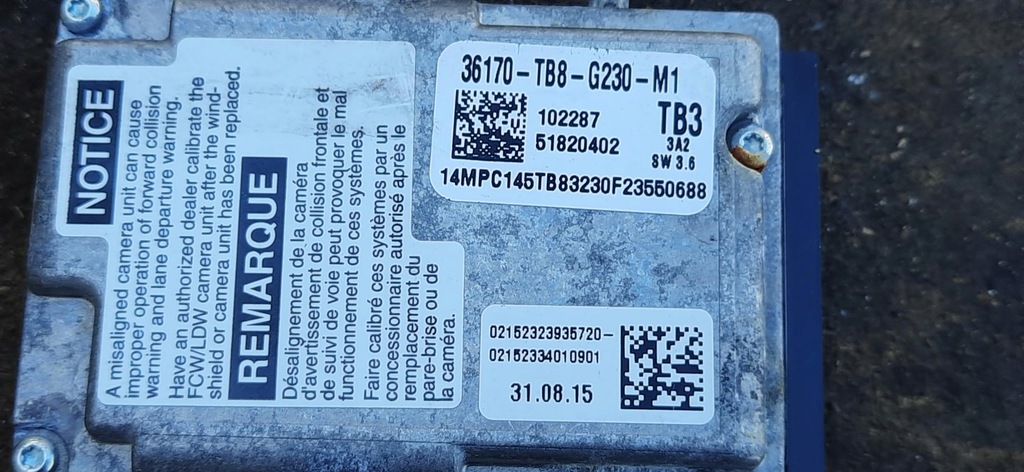 фото №7, Камера ассистент honda civic ix 36170tb8