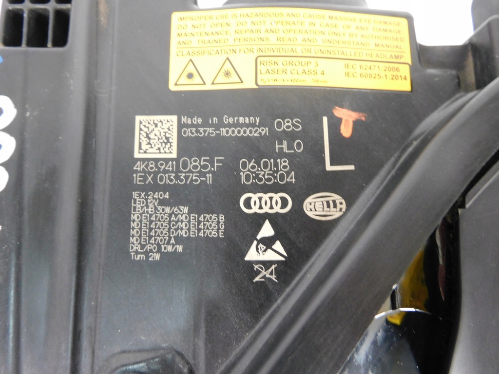 фото №16, Audi a7 c8 4k8 лампа левая laser 4k8941085f