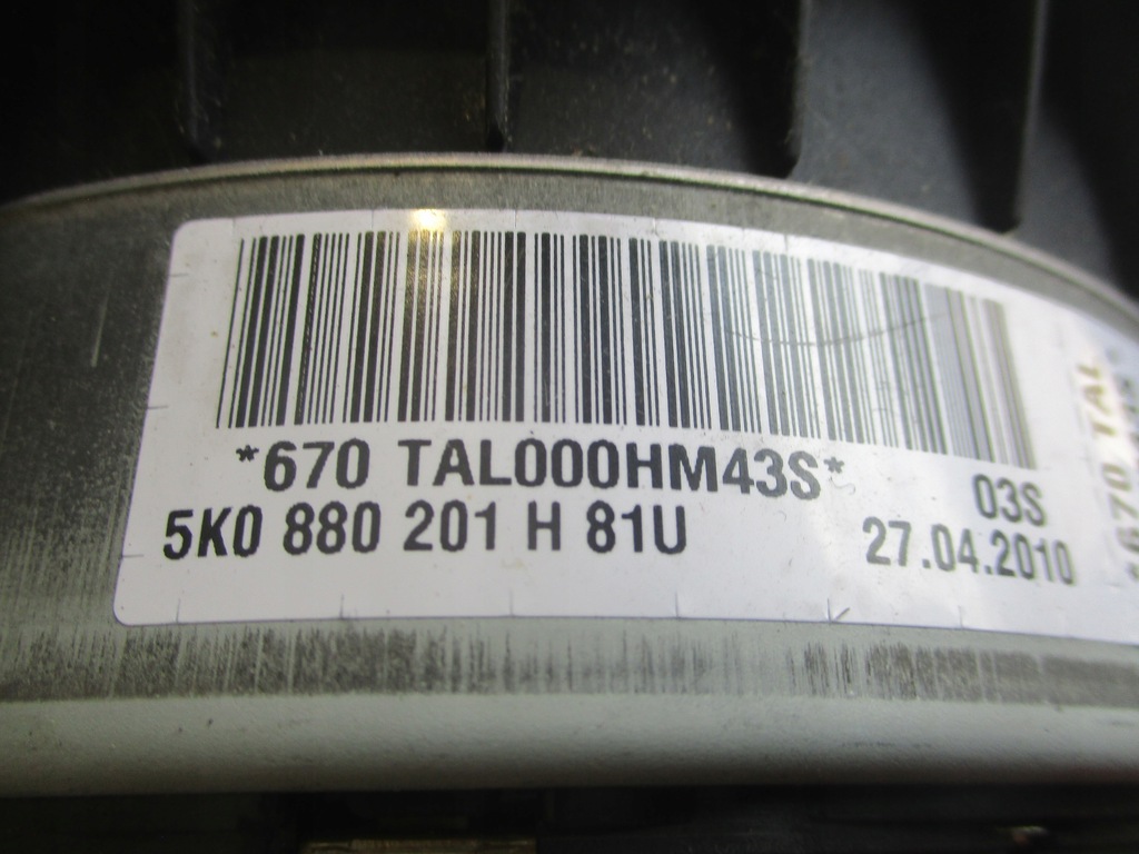 фото №7, Подушка воздушная подушка безопасности водителя vw golf vi 6 5k0880201h