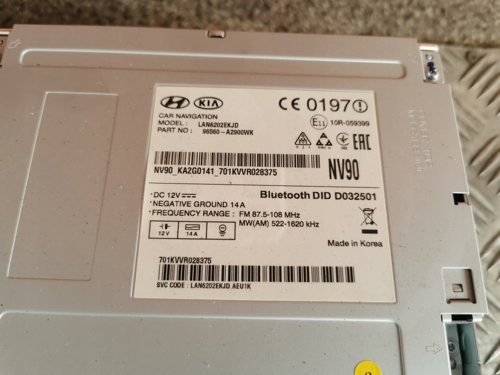 фото №3, Kia ceed ii 2 радио cd навигация 96560-a2000wk