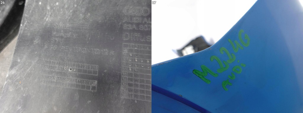 фото №12, Audi rsq3 q3 rs ii f3 83f sportback 19- бампер спойлер задня