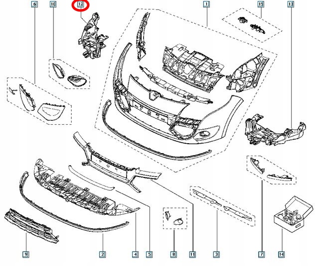 фото №5, Кронштейн кронштейн фара правий megane iii оригінальний номер