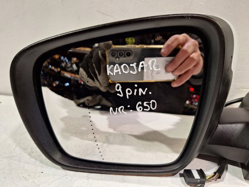 фото №3, Зеркало наружное левая 9 pin renault kadjar 15-