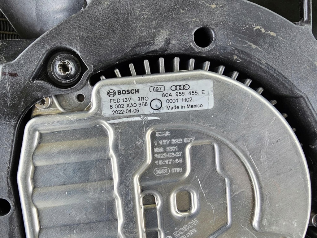 фото №8, Комплект радиатор вентиляторы audi q5 80a fy 2.0 lift