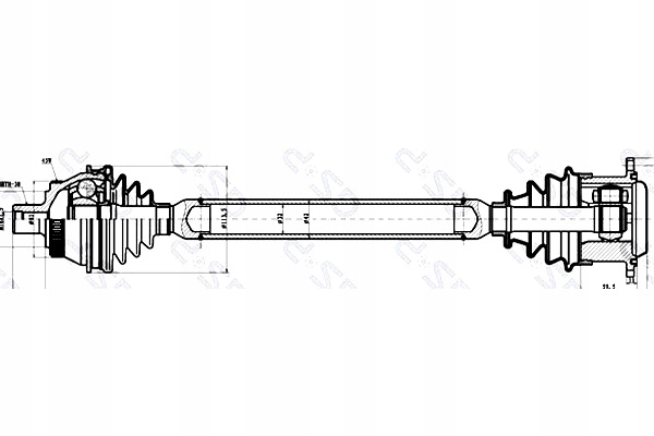 Приводной вал приводная gsp 299113 wał audi a6 c5 gsp Цена