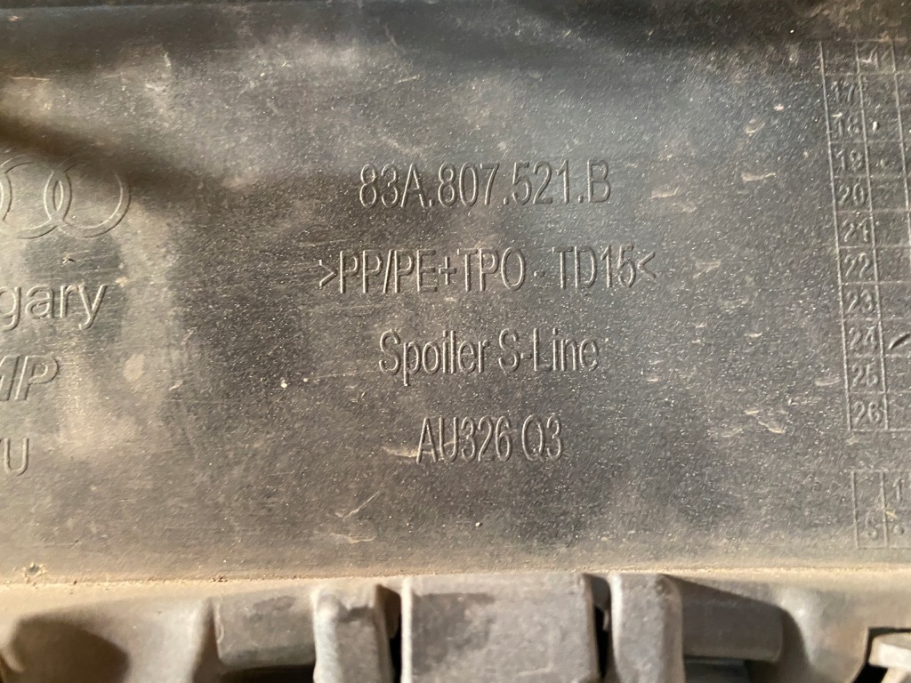 Audi q3 83a s-line бампер дифузор задня задній Доставка