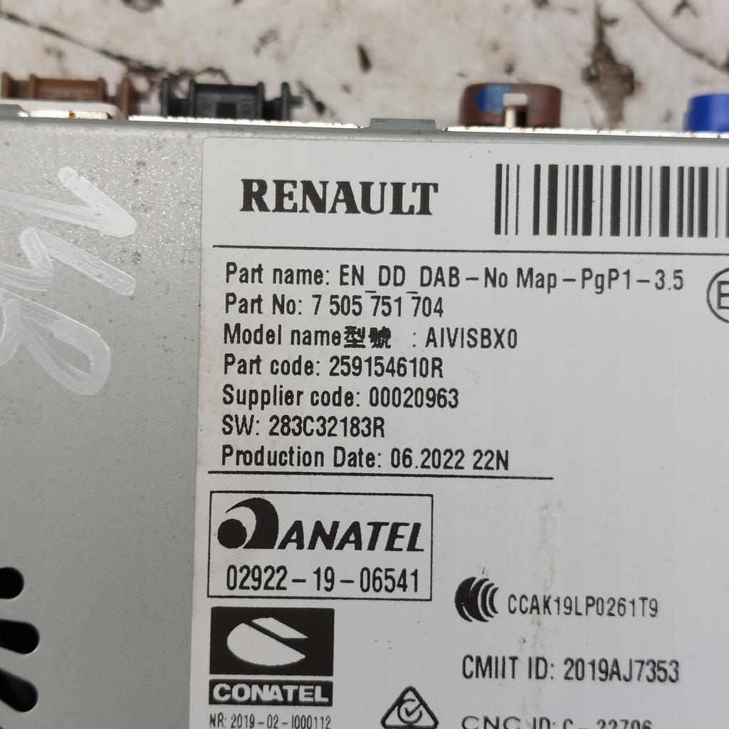 фото №4, Renault arkana радио заводской