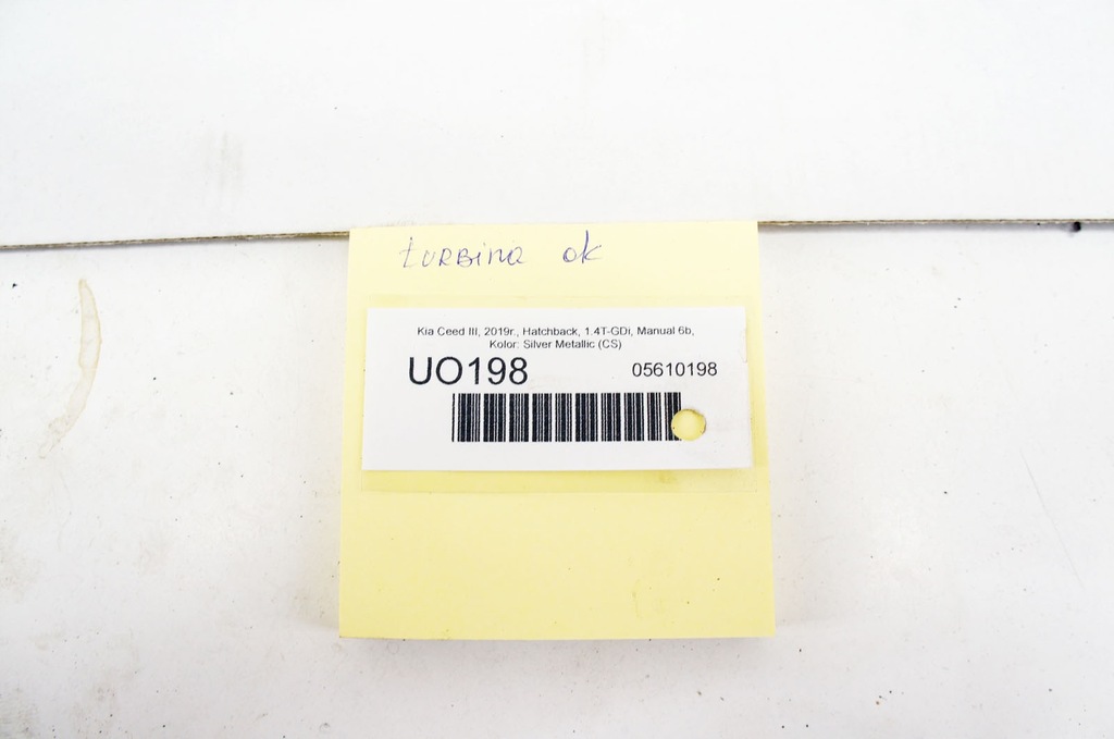 фото №8, Uo198 kia ceed iii 1.4t-gdi турбонагнетатель турбина 50042-60000 28231-03200