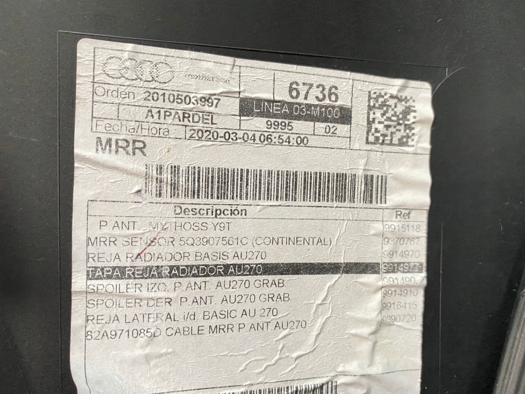 Audi оригинальный номер 82a807437a бампер Недорого