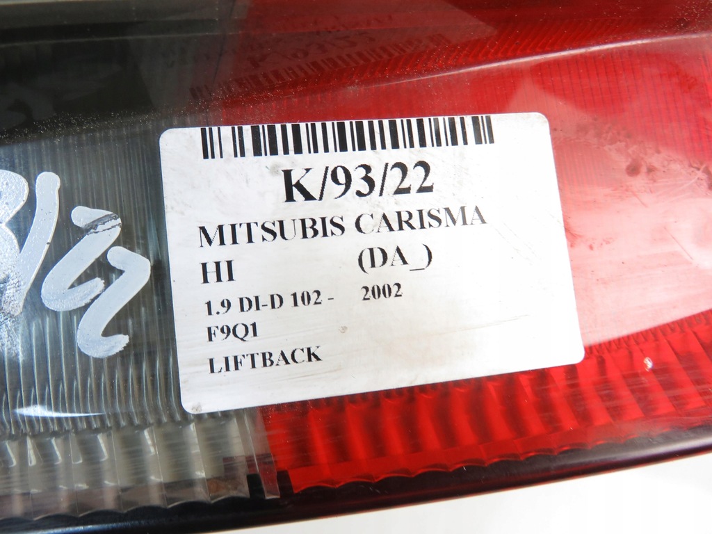 фото №6, Лампа левая задняя mitsubishi carisma lift