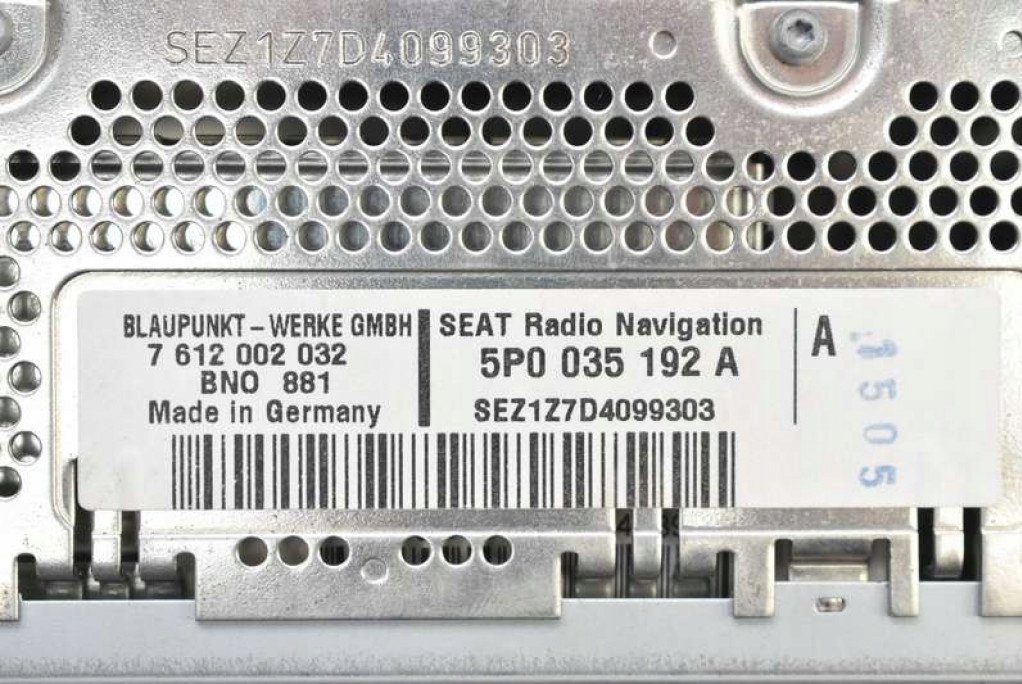 фото №7, Радіо радіопрогравач cd aux navi 5p0035192a seat altea 04-09