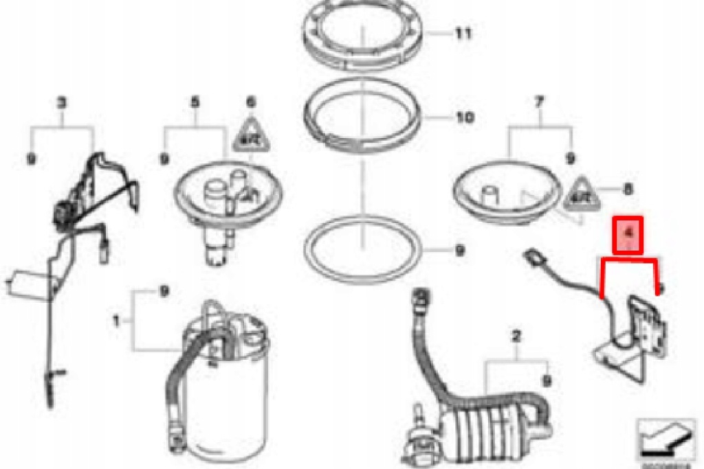 Bmw x3 e83 левый датчик уровня топлива xdrive 18d дизель 2.0 16146766165 с Разборки