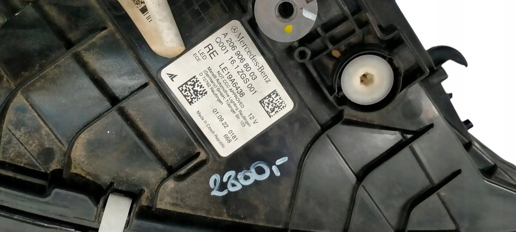 фото №12, Mercedes c-klasa w206 21- лампа права передня full led a2069069003