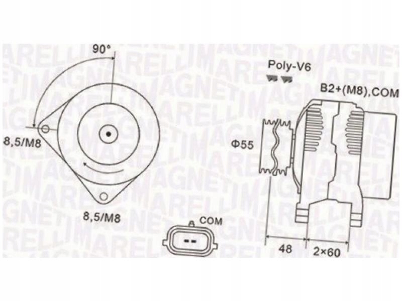 фото №2, Генератор renault modus grand modus 1.5 scenic iii 1.5 ii 1.6