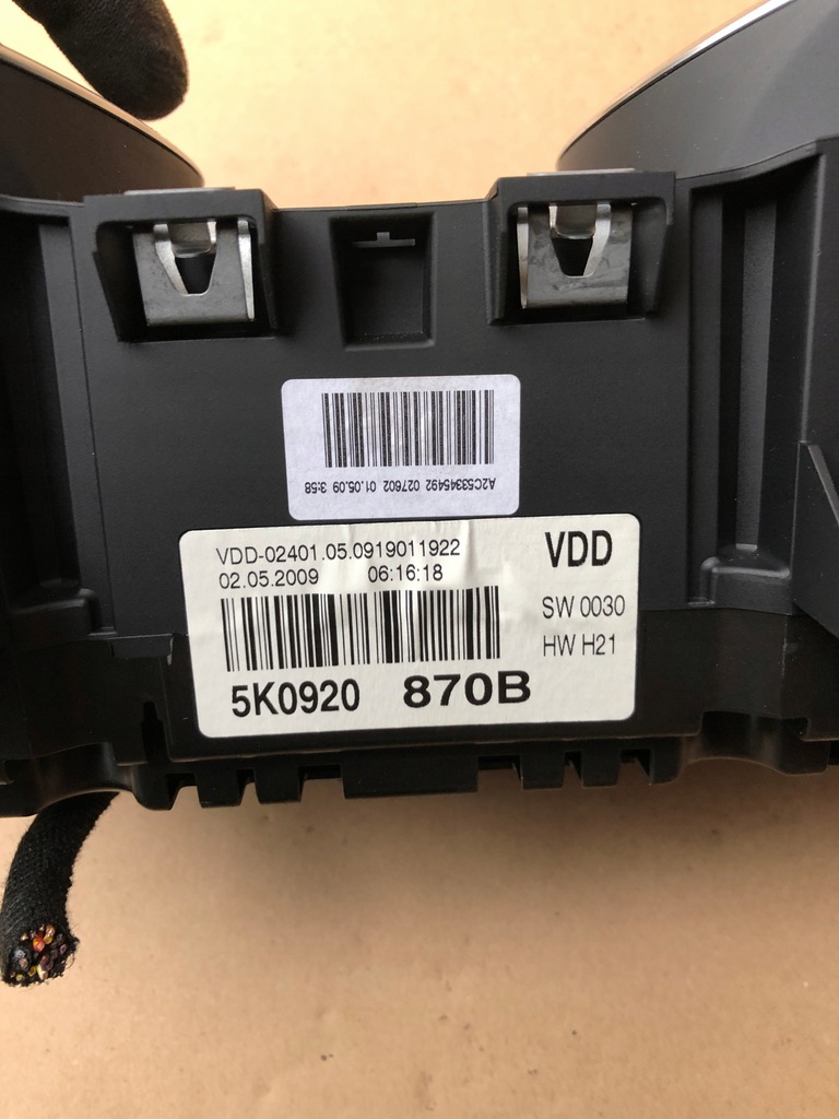 фото №7, Лічильник приладова панель vw golf vi 1.4 tsi 5k0920870b