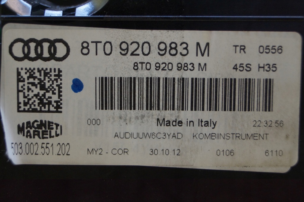 фото №10, Счетчик приборы audi a5 8t lift 2.0 tdi 8t0920983m