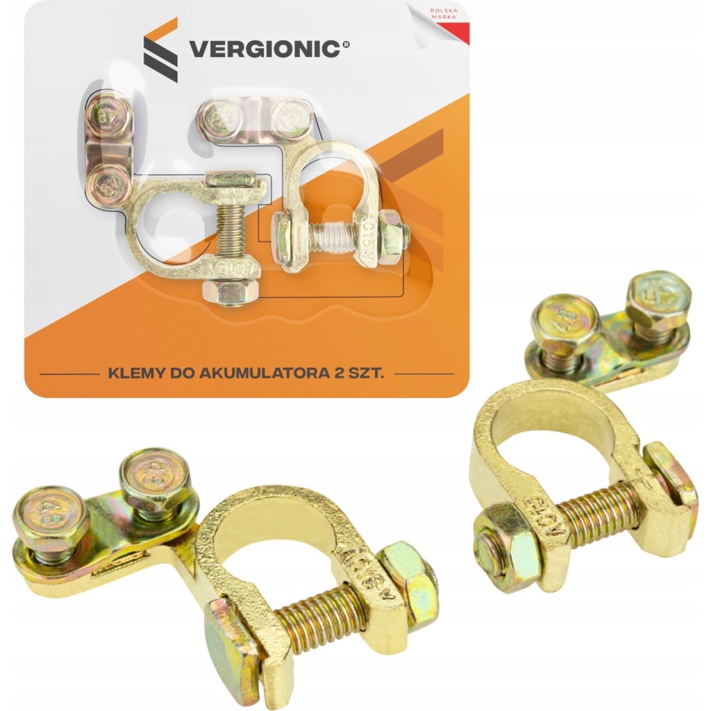 фото №1, Клеми akumulatorowe універсальні akumulatr +/- 2szt vergionic