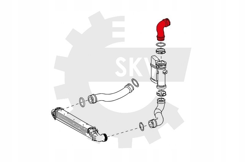 Шланг турбіни mercedes e w211 2115284982 Ціна