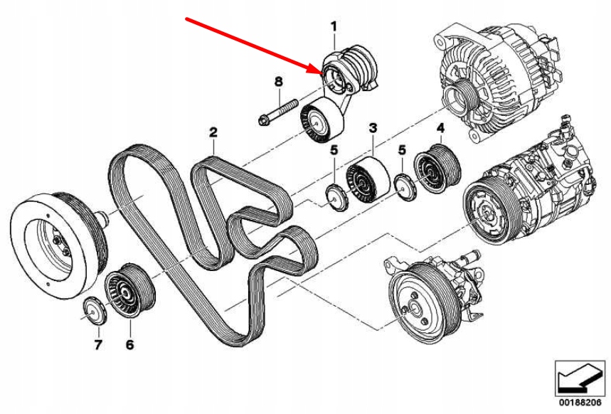 фото №10, Натягувач ремінь bmw 7 f01 11287627052 7627052 3.0 бензин
