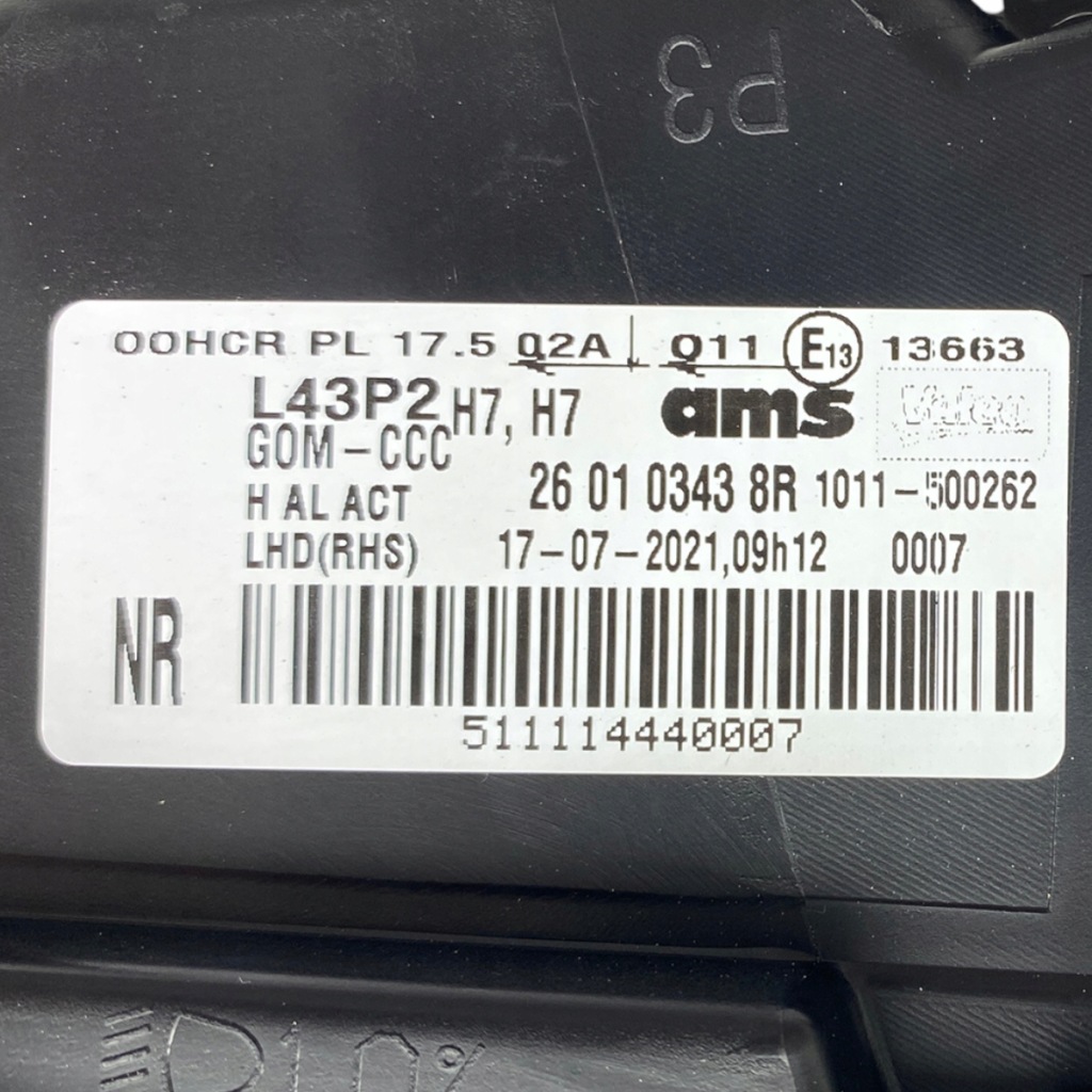 Nowa оригинальный номер лампа правый перед renault latitude 260103438r с Разборки