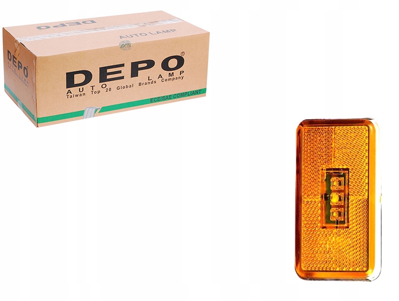 фото №1, Свет габаритный оранжевый led 12/24v scania g