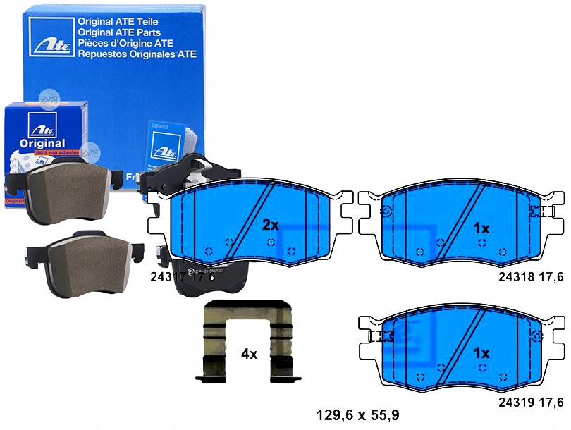 фото №1, Тормозные колодки тормозные hyundai перед accent i20 1,1-1,6
