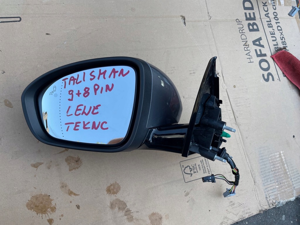 фото №10, Renault talisman зеркало наружное l 9+8 pin p 11+8 pin полный teknc