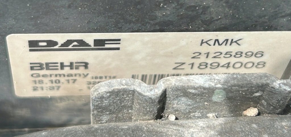 Радиатор воды 2125896 интеркулер 2125897 daf xf 106 480 гарантия с Разборки